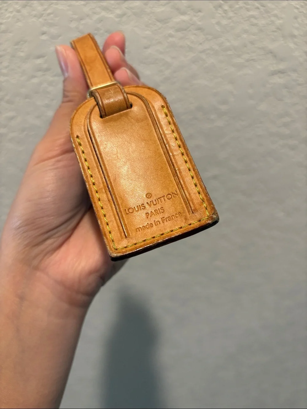 Sold Louis Vuitton Luggage Tag Leather Mini